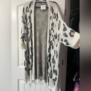 Moxie Shop Leopard Cardigan Size 3X
